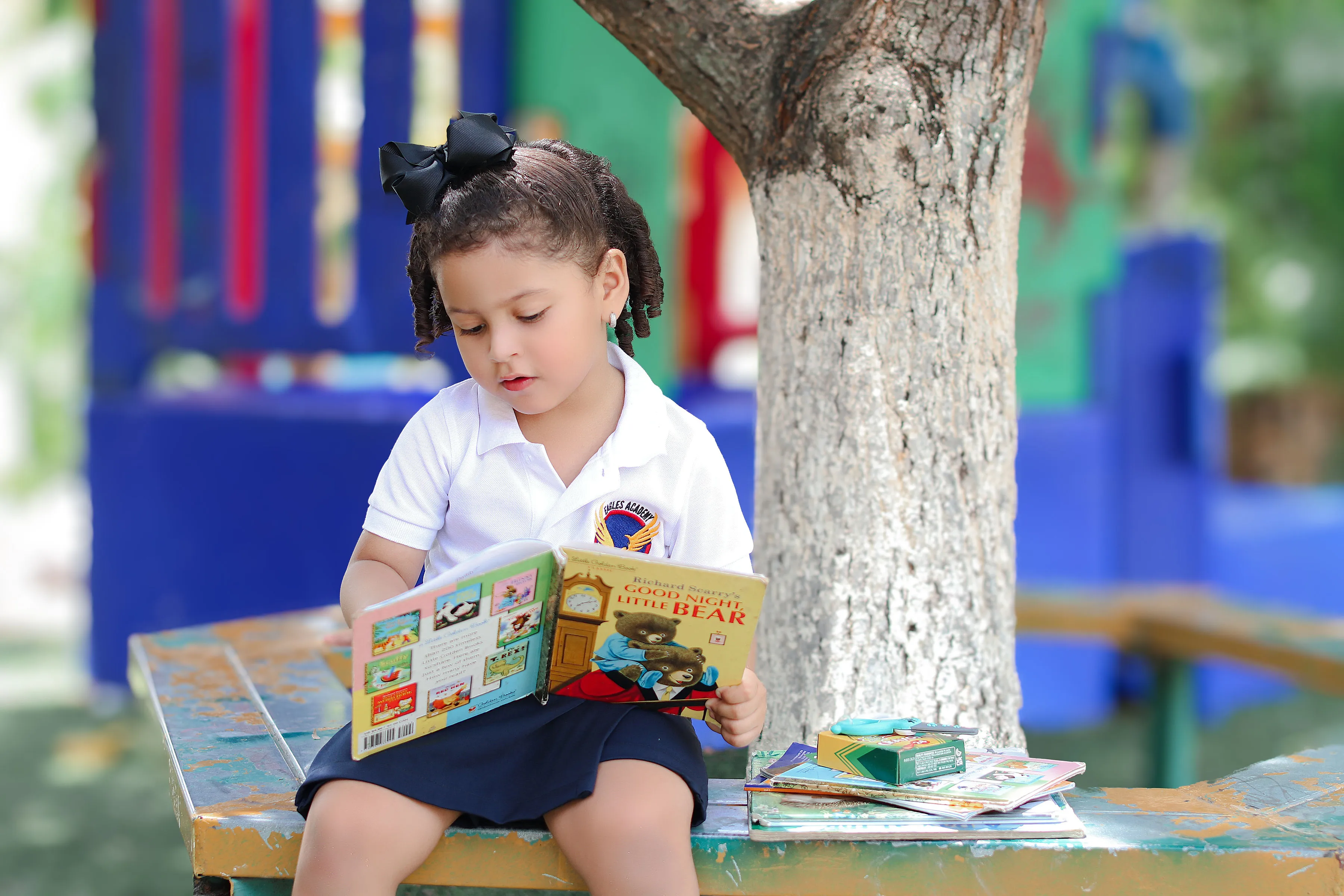 Niños de educación pre básica en Eagles Academy